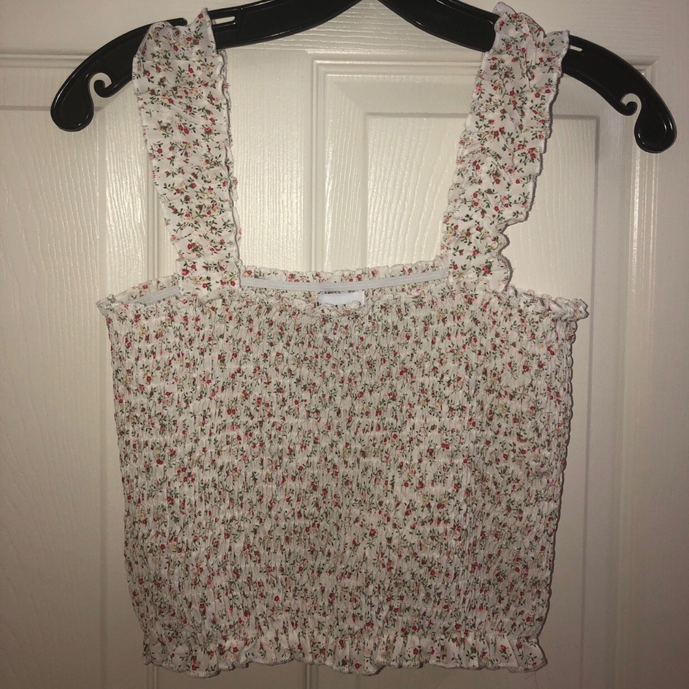 PRINCESS POLLY cropped floral print tank top!